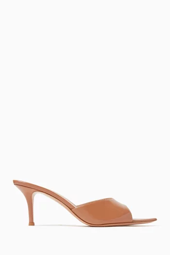 Elle 70 Mule Sandals in Leather
