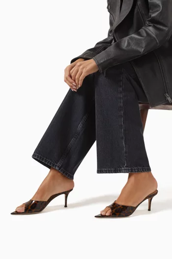 Elle 70 Mule Sandals in Patent Leather