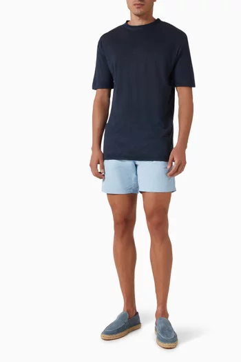 Crewneck T-shirt in Linen
