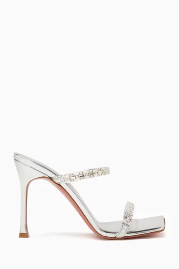 Diana 95 Mules in Metallic Leather