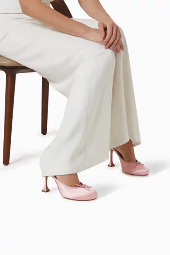 Lila 95 Slipper Mules in Satin