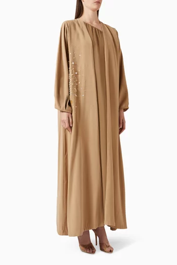 Embellished Abaya & Dress Set