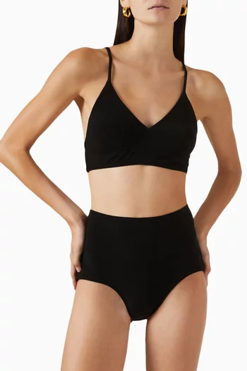 Crop Slip Bra in Poly Lycra