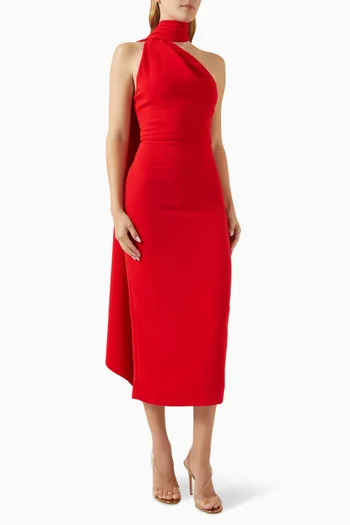 Samira Mid Dress in Crepe
