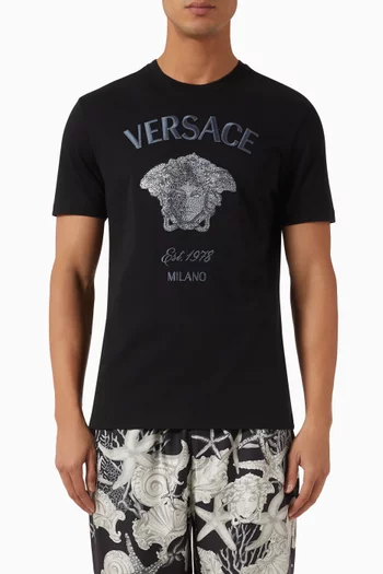 Crystal Medusa T-shirt in Cotton