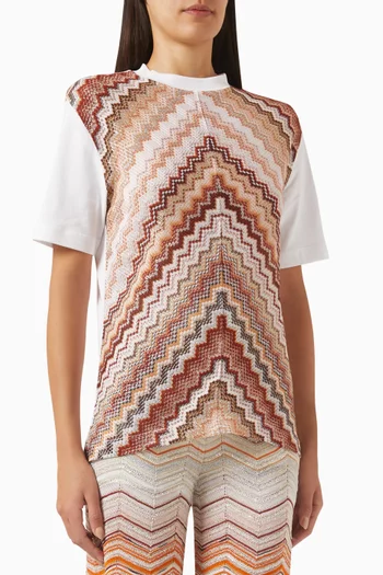 Zigzag T-shirt in Jersey