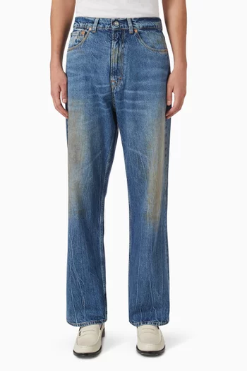 Third Cut Relaxed Jeans in Cotton Denim