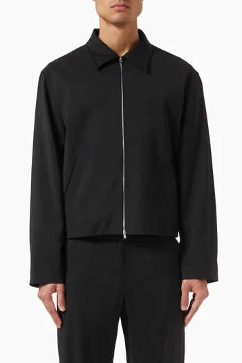 Zip Mini Jacket in Wool
