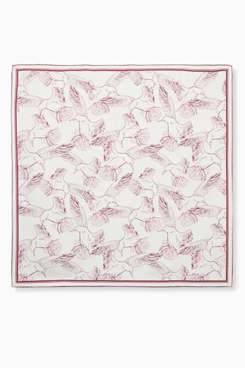 Printed Scarf in Silk