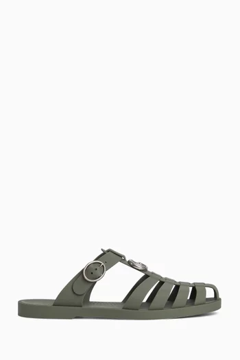 GG Mules in Rubber