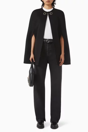 كاب بحلية لجام الحصان صوف وكشمير