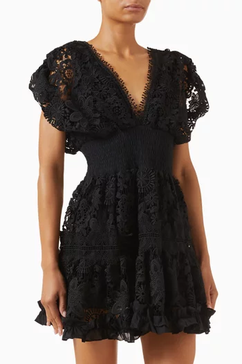 فستان مورانا قصير مزيج قطن