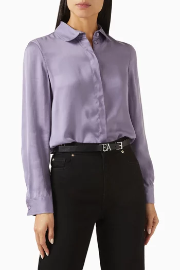 حزام بإبزيم EA مقولب جلد ناعم