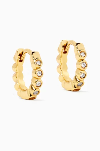 Oda Mini Hoop Earrings in 18kt Gold-plated Sterling Silver