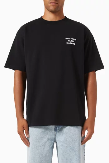 Le T-shirt Slogan in Cotton Interlock