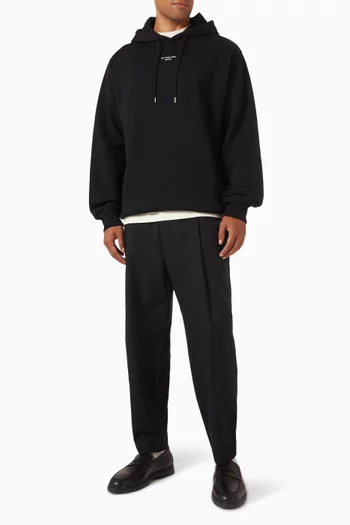 Le Hoodie Slogan Classique in Cotton