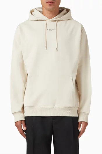 Le Hoodie Slogan Classique in Cotton