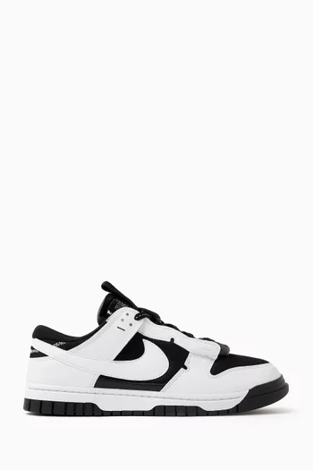 Air Dunk 'Jumbo Reverse Panda' Low-top Sneakers in Leather