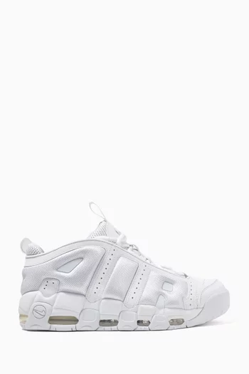 Air More Uptempo Low Sneakers in Leather
