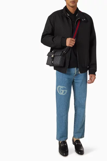 Super Mini GG Messenger Bag in Coated-canvas