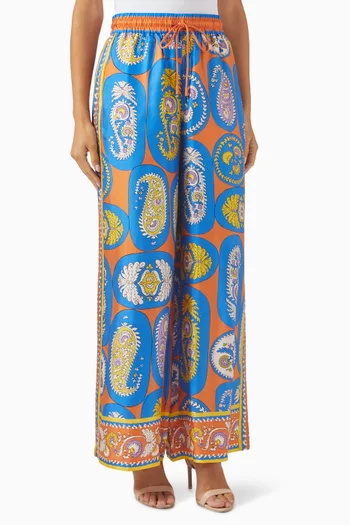 Luis Pants in Silk Twill