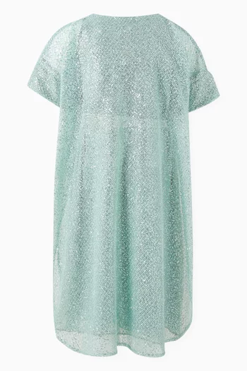 قفطان مزين بتطريزات