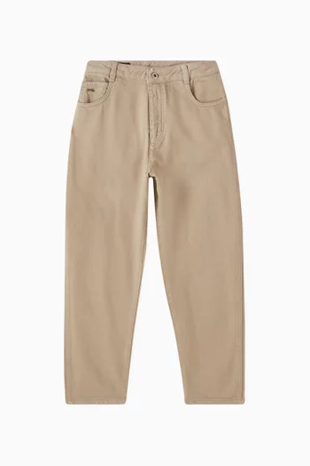 Logo Jeans in Cotton Denim