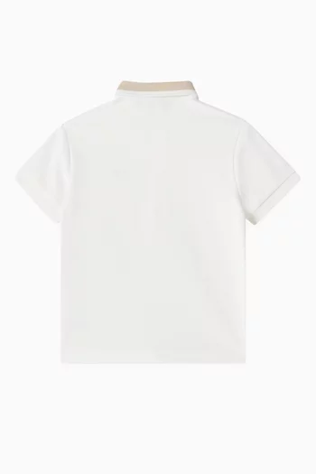 Micro Logo Polo Shirt in Cotton