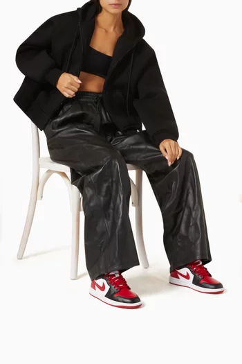 Air Jordan 1 Mid-top Sneakers in Leather