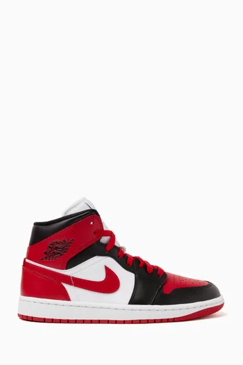 Air Jordan 1 Mid-top Sneakers in Leather