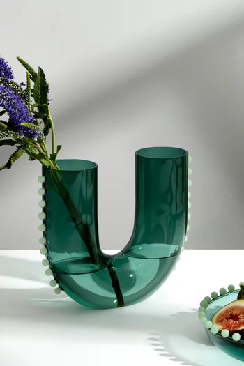 Pearl U Vase in Glass