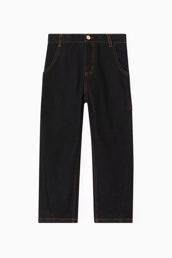 Straight-leg Jeans in Cotton