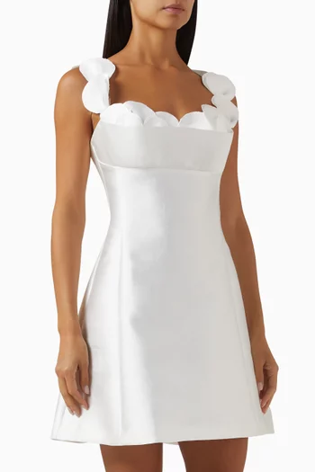 Petal Mini Dress in Taffeta