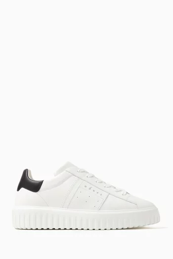 H-Stripes Sneakers in Leather