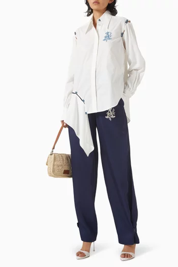 Casa High-waisted Pants in Viscose