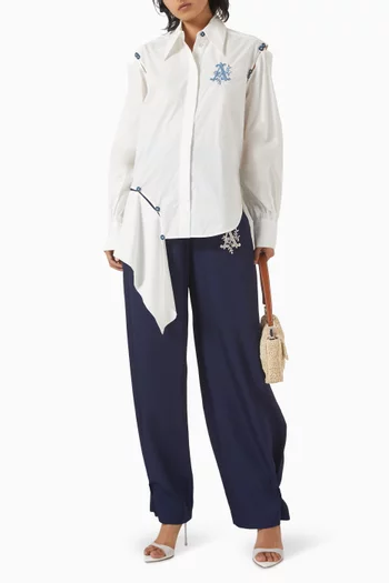 Casa Detachable-sleeve Shirt in Organic Cotton