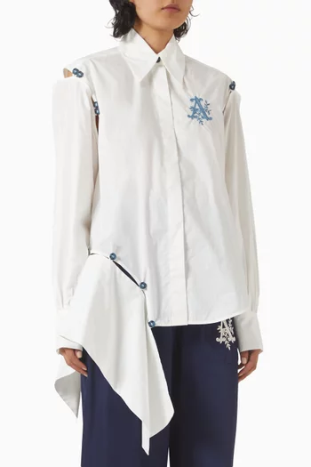 Casa Detachable-sleeve Shirt in Organic Cotton