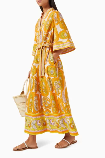 Diana Belted Dress in Organic-cotton