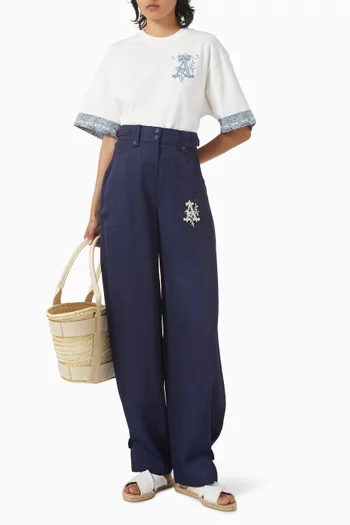 Casa Embroidered T-shirt in Organic Cotton
