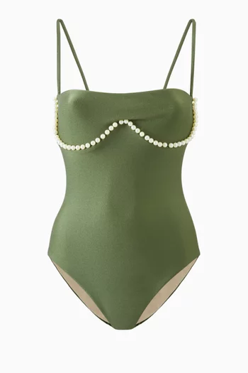 Oysters Frilled One-piece Swimsuit