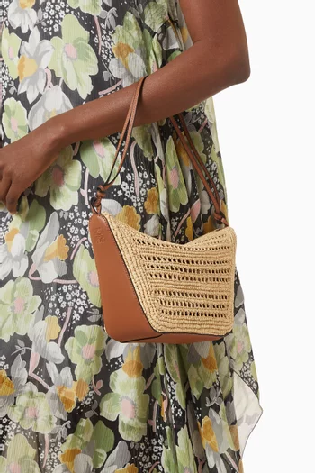 x Paula's Ibiza Mini Hammock Hobo Bag in Raffia