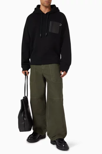 Relaxed-fit Hoodie in Cotton Fleece