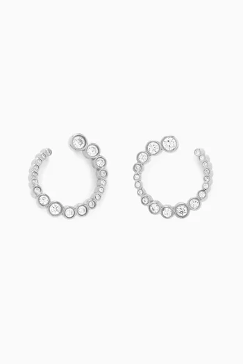 Odette Spiral Earrings in Sterling Silver