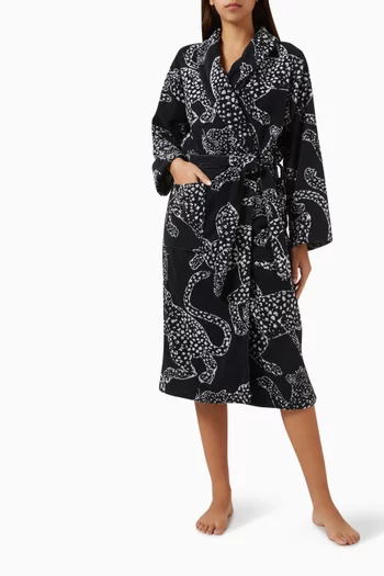 Jaguar Tower Robe in Organic Cotton