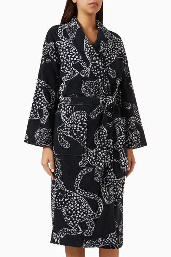 Jaguar Tower Robe in Organic Cotton