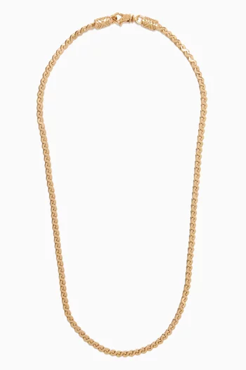 Infinity S-loop Necklace in 24kt Gold-plated Silver