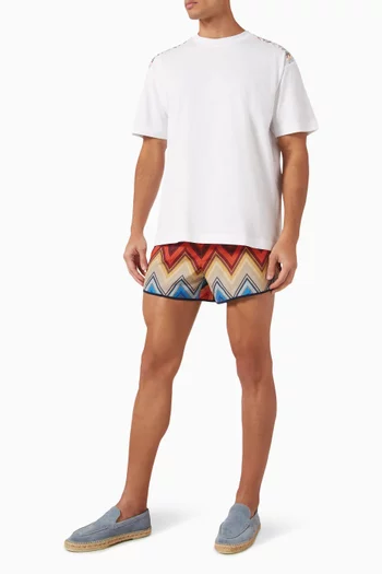 Mare Chevron Swim Shorts in Nylon