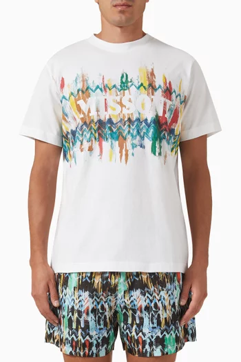Mare Chevron Logo T-shirt in Cotton