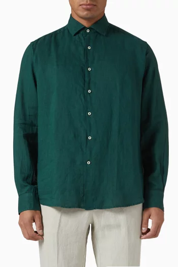 Regular-fit Shirt in Linen