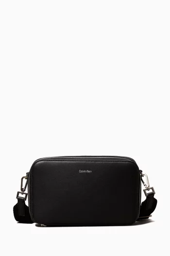 Sleek Camera Bag in Faux Leather